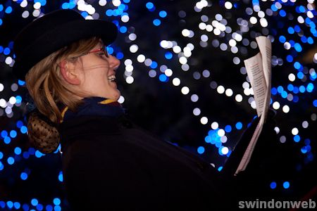 Carol singing in Swindon
