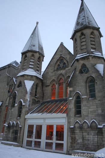 Swindon town centre snow 2010
