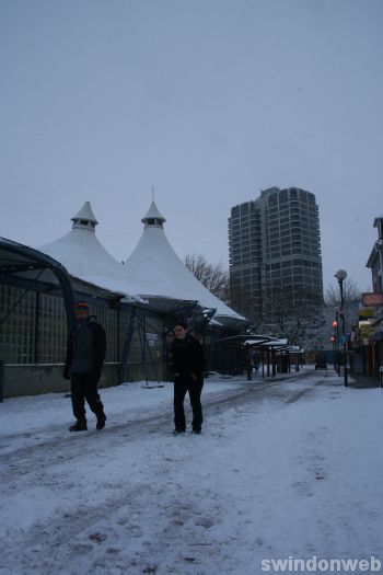 Swindon town centre snow 2010
