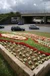 GWR Roundabout Flower Display