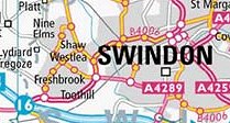 Swindon Map