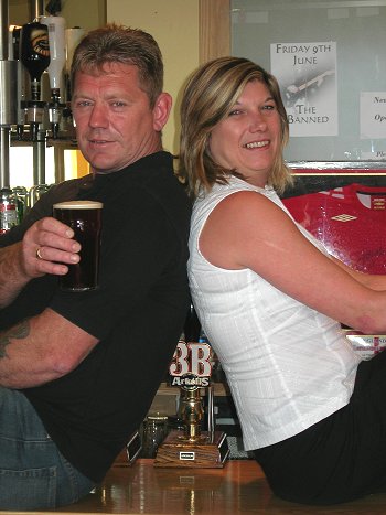 New Moonraker landlords Nick and Debbie Sharpe