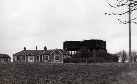 Water Towers off Ladysmith Road. 1975. <br>Stuart Dobson