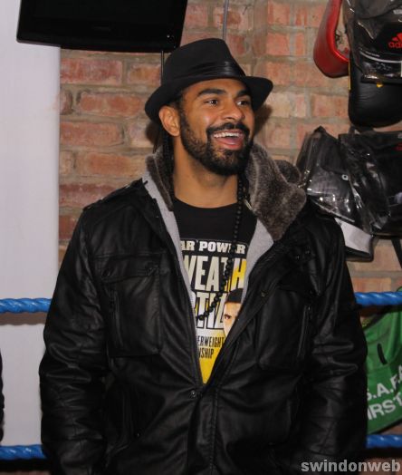 David Haye in Swindon